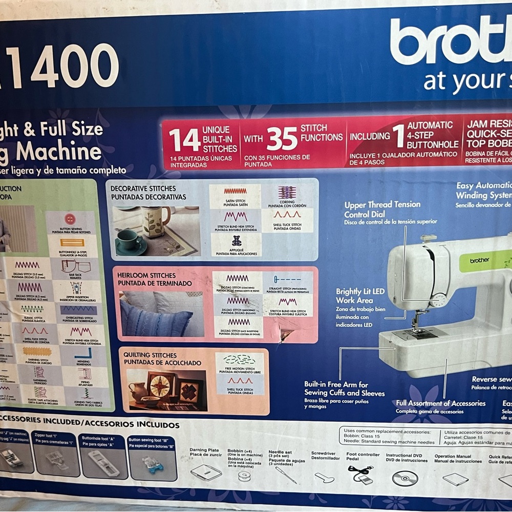 Light weight &full size sewing machine